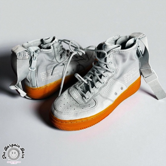 Nike SF Air Force 1 Mid (GS) Ocean Bliss SFAF1 Zip Leather Sneakers (6Y/7.5W) - Picture 3 of 10